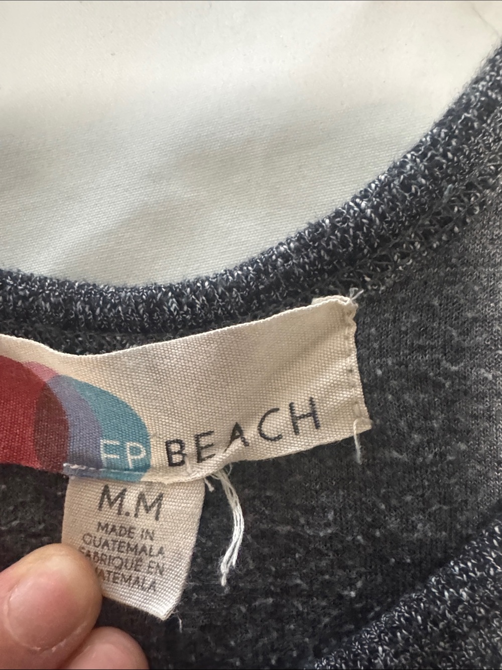 Free People Beach Bicoastal Jumpsuit Romper Jogger Gray Knit Loungewear Size M - Picture 4 of 6